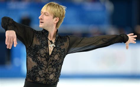 Gold Medalist Russian Figure Skater Evgeni Plushenko At The Olympics In