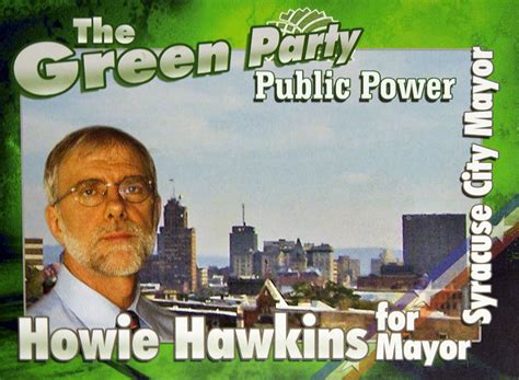 Howie Hawkins Runs For City Auditor To Promote Left Wing Green Party