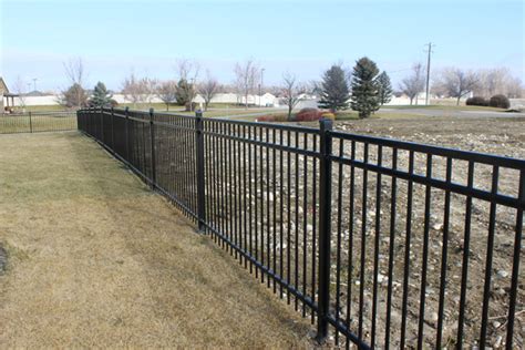 Wrought Iron Western 3 Rail 8 Meridian Fence