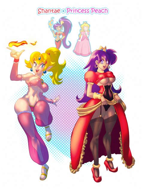 Princess Shantae And Half Genie Peach By Supersatanson Hentai Foundry