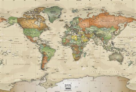 World Map Desktop Wallpaper World Map Wallpaper World Map Mural Map