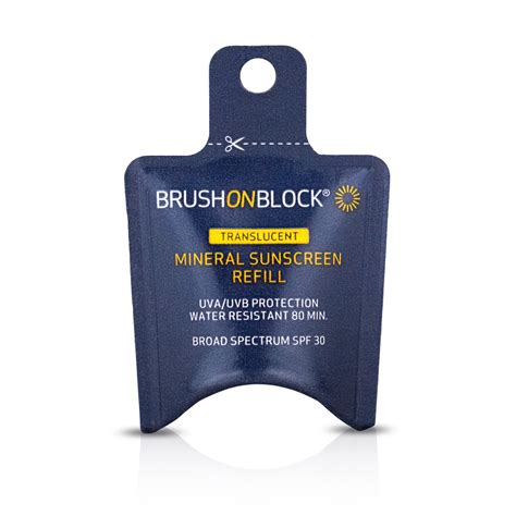 Shop Brush On Block Spf 30 Natural Mineral Sunscreen And Refills