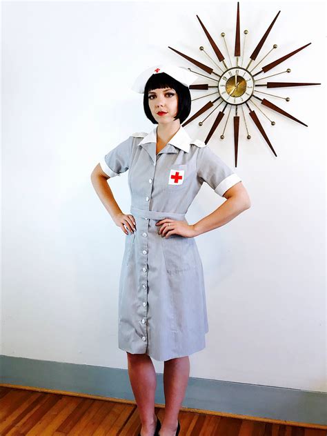 authentic 1940s red cross uniform vintage 40s nurse uniform wwii nurse it s a dilly uniform