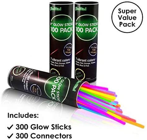 300 Glow Sticks Bulk Party Supplies Glow In The Dark Fun Party Favors