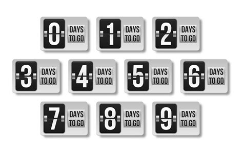 Premium Vector Countdown Left Days Isolated On White