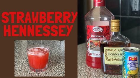Strawberry Hennessy W Pineapple Juice Cocktail Tutorial Youtube