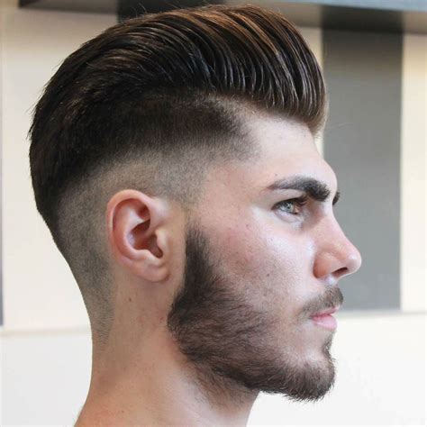 Pompadour With Low Skin Fade Daman Hairstyles