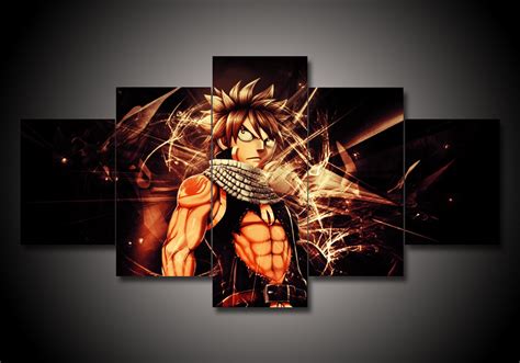 Sharingan Naruto Anime 5 Panel Canvas Art Wall Decor Houston Wall