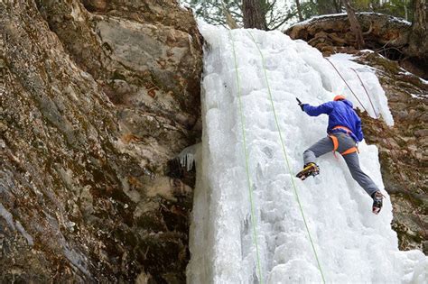 World Renowned Ice Climbers Ascend Frozen Waterfalls In Michigans