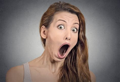 Surprise Astonished Woman Stock Photo Image