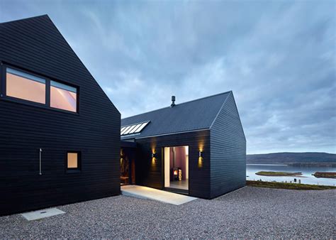 Colbost House Is A Sleek Black Residence On The Isle Of Skye