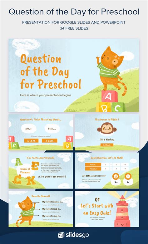 Fall In Love With This Cute Educational Template For Preschoolers You