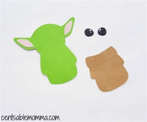 Baby Yoda Diy Paper Craft Bookmark Centsable Momma