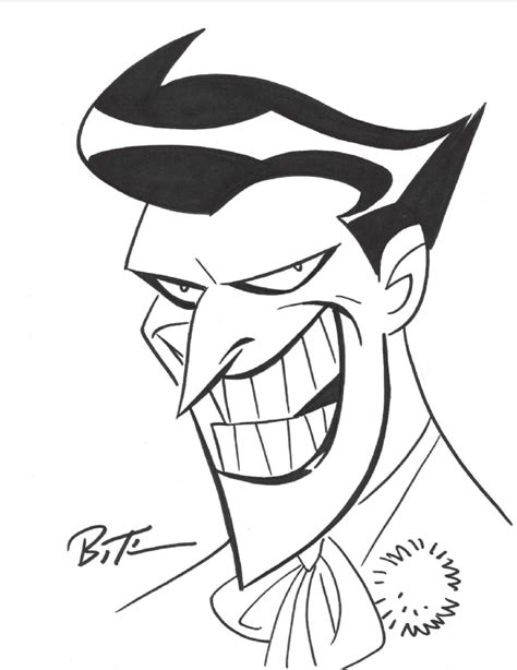 Bruce Timm Joker In Alan Barnards Bruce Timm Comic Art Gallery Room