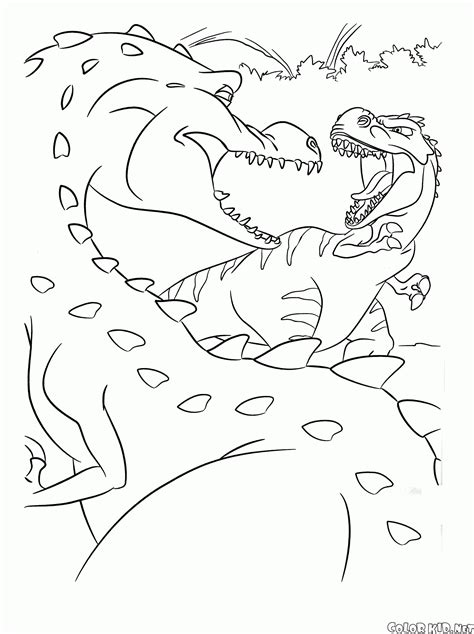 Ice age 3 coloring pages. Coloring page - Buck and Diego