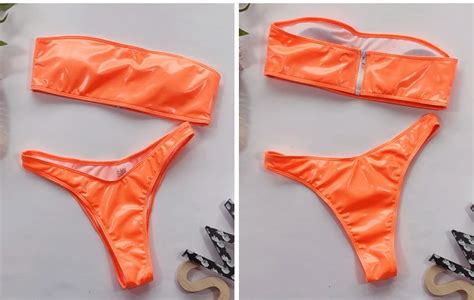 micro bikini ouvert lumineux pour femmes adultes maillot de bain sexy