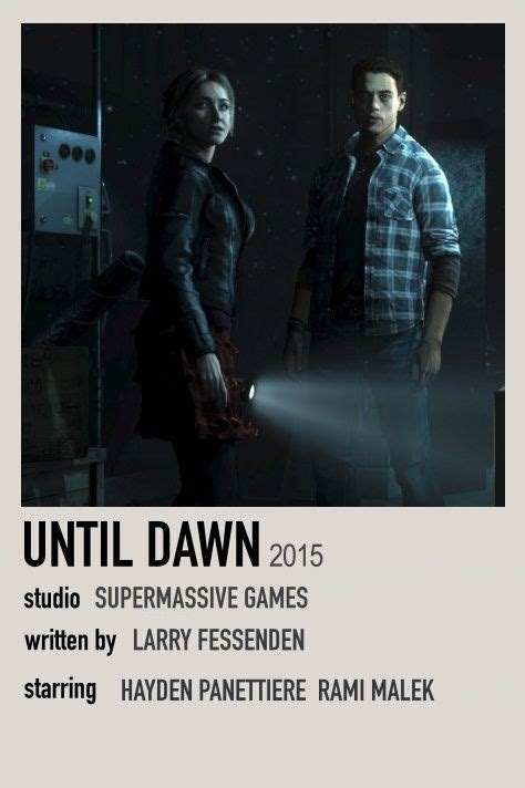 An Advertisement For A Video Game Called Until Dawn