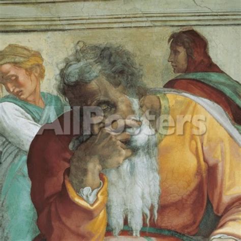Sistine Chapel Ceiling Prophet Jeremiah Prints By Michelangelo