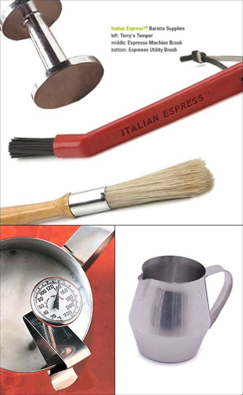 Espresso Baristas Accessory Tool Set Kit Tamper Utility Brush
