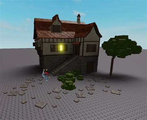 Finished The Exterior Of My Medieval House Build Today Rrobloxgamedev