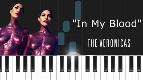 The Veronicas In My Blood Piano Arrangement Instrumental Youtube