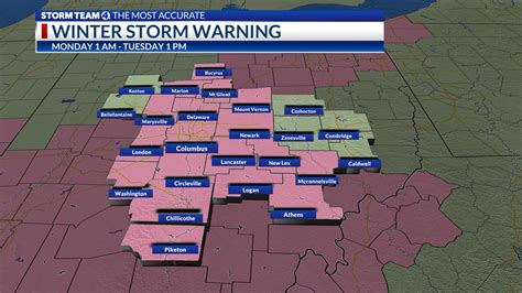 Winter Storm Expected To Affect Central Ohio Beginning Early Monday