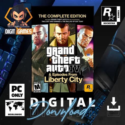 Grand Theft Auto Iv Gta 4 Complete Edition Rockstar Games Key Pc