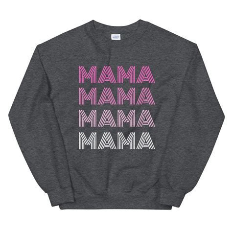 Mama Sweatshirt Mama Crewneck Mama Sweater Mothers Day Etsy