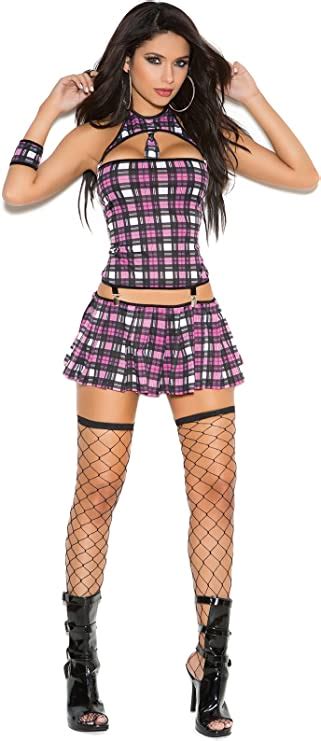 Sinfully Shy Adult School Girl Halloween Costume 4pc Set
