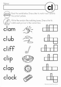 You will complete the word and then draw a pizture of it. Blends Worksheets and Activities - CL | Blends worksheets, Spelling word activities, Word study ...
