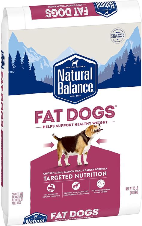 Yes, this is a great low fat dog food for those on a budget. Natural Balance Fat Dogs Chicken & Salmon Formula Low ...