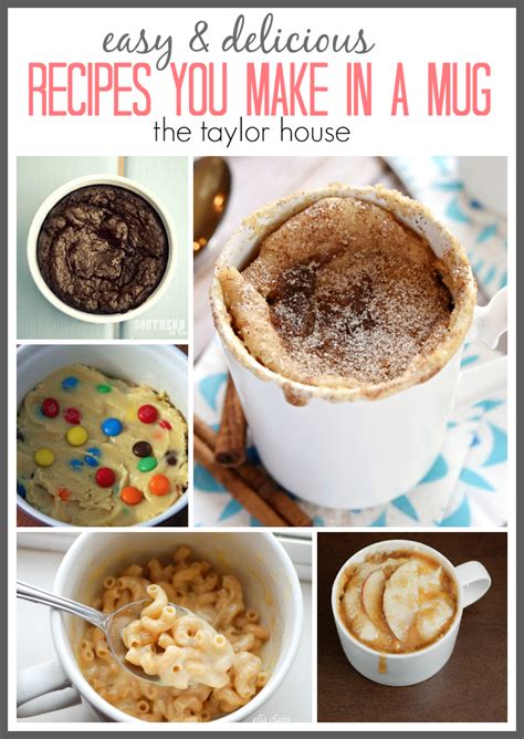 Basically the best invention ever!! Recipes You Can Make in a Mug - The Taylor House