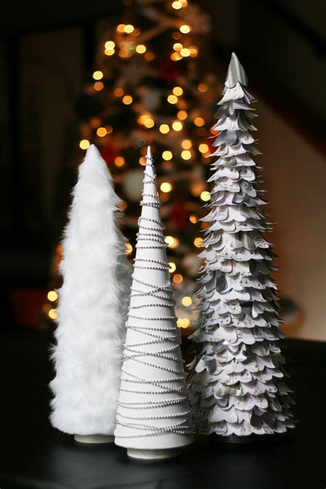 Glam White Diy Christmas Trees Blue I Style Creating An Organized