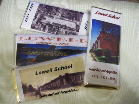 Commemorative Candy Bars With Picture Of The School Mascot Class
