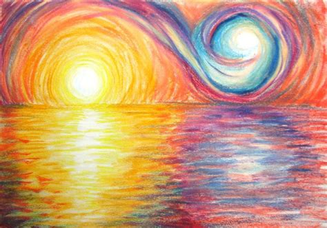 Swirl Sunset Pastel Art Chalk Pastel Art Art Painting