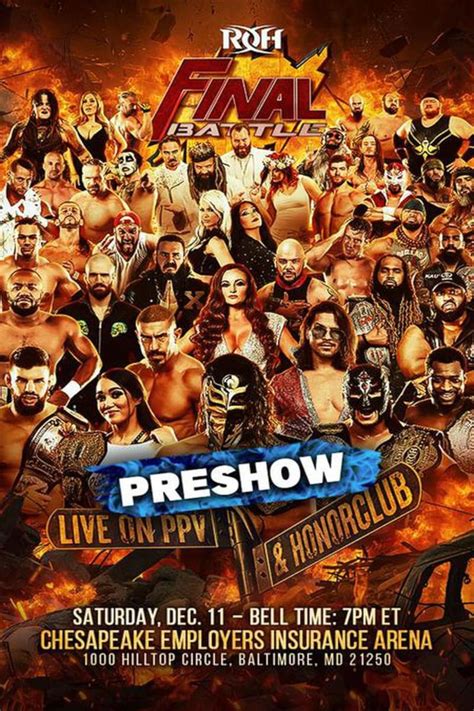 Roh Final Battle Preshow 2021 Posters — The Movie Database Tmdb