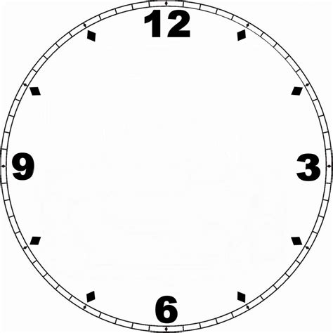 Clock Template Face Template Learning Time Learning Resources Blank