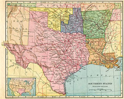 Texas Louisiana Map Stock Photos Pictures And Royalty Free Images Istock