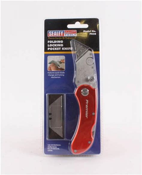 Buy Sealey Folding Locking Pocket Knife Pk20 From Fane Valley Stores