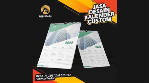 Jasa Desain Kalender 2022 Perusahaan Sekolah Dll