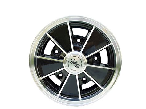 Wheel Brm 5x205 45x15 Black And Polished Et14 Vw Aircooled
