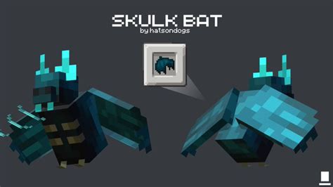 Sculk Bat Activated Minecraft Mob Skin