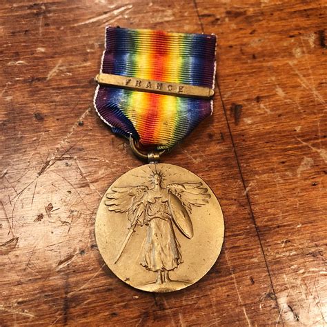 Wwi Us Army Victory Medal Great War For Civilization Mad Van Antiques