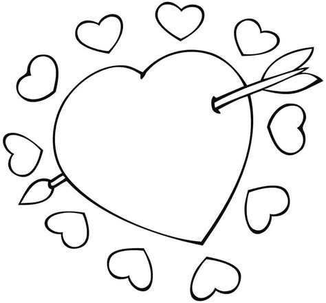 valentine coloring pages printable for little kids id 23409