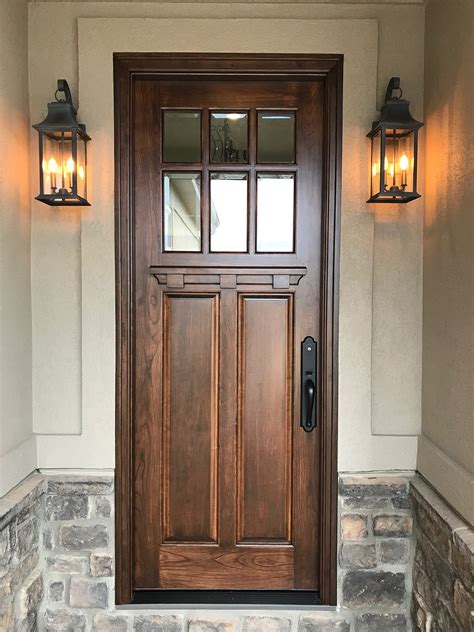 Beautiful Cherry Wood Door Provides A Handsome Update To This Morrison