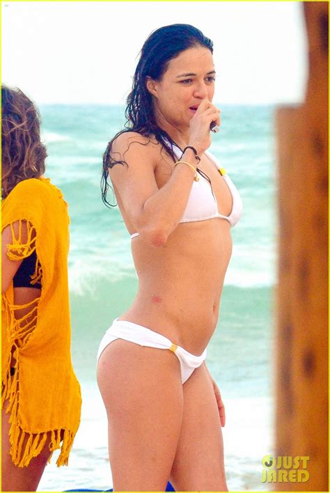 Michelle Rodriguez Flaunts Hot Bikini Body During Mexico Vacation