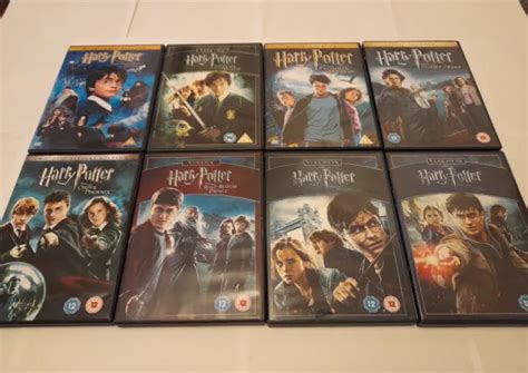 Harry Potter Complete Collection All 8 Films 1 7b Uk 14 Disc R2 Dvd