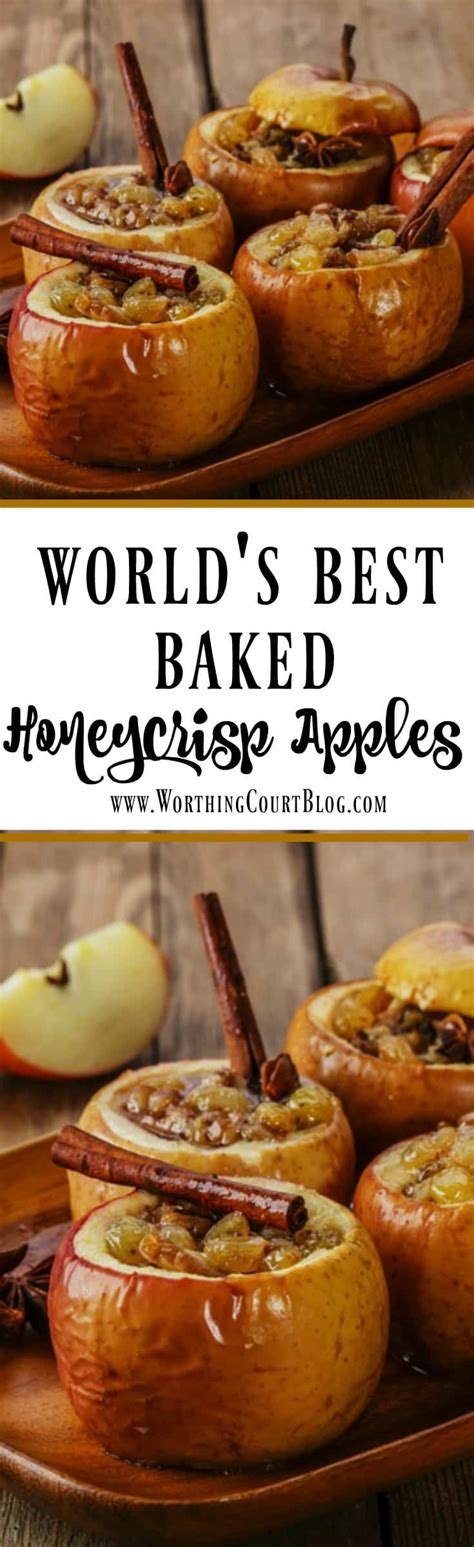 Bake at 350 degrees for 45 to 50 minutes or until golden brown. The World's Best Baked Honeycrisp Apples - Worthing Court