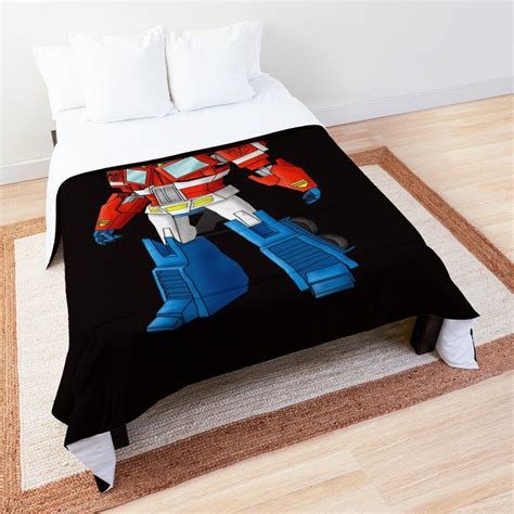 Optimus Prime Transformers Cartoon Comforter By Smstees Optimus Prime Square Quilt Comforters