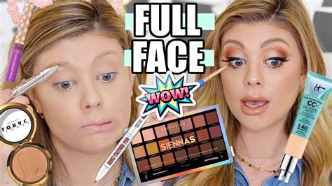 Full Face First Impressions Testing New Makeup Youtube